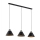 Argon 6174 - Candelabro suspenso ORTE 3xE27/15W/230V preto