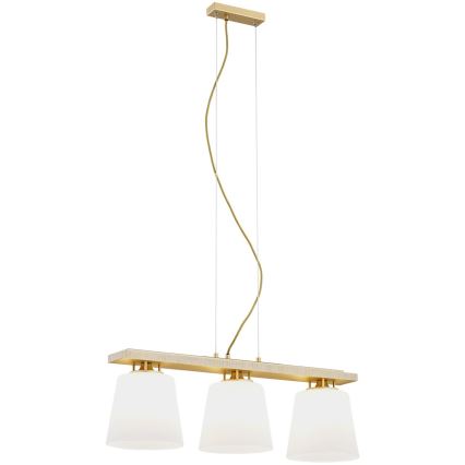 Argon 6250 - Candelabro suspenso ARDEN 3xE27/15W/230V dourada