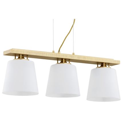 Argon 6250 - Candelabro suspenso ARDEN 3xE27/15W/230V dourada