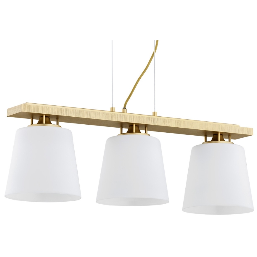 Argon 6250 - Candelabro suspenso ARDEN 3xE27/15W/230V dourada