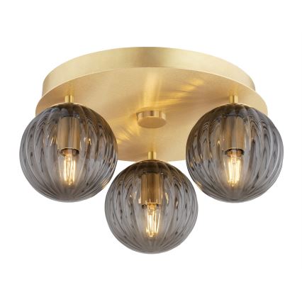 Argon 6308 - Iluminação de teto PALOMA 3xE14/7W/230V dourado/preto