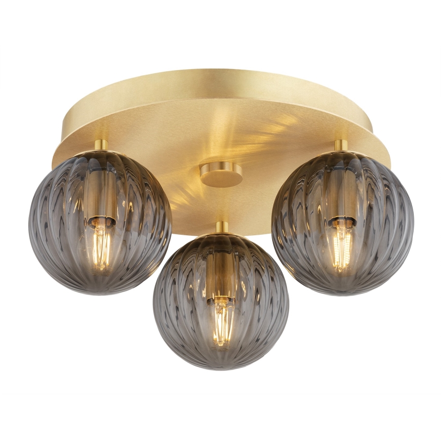 Argon 6308 - Iluminação de teto PALOMA 3xE14/7W/230V dourado/preto