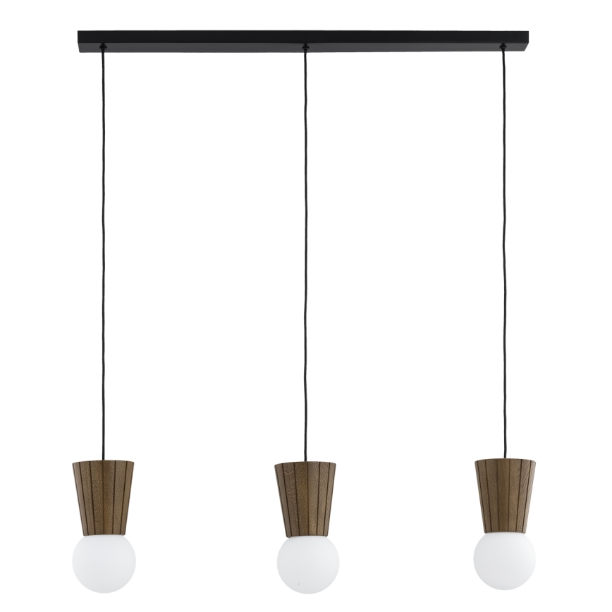 Argon 6358 - Lustre de casa de banho suspenso por cabo VOLANTE 3xG9/6W/230V IP44 castanho
