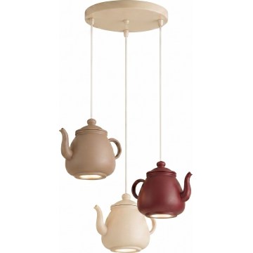 Argon 6366 - Lustre suspenso em cabo KAMAL 3xGU10/5W/230V
