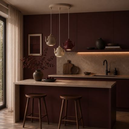 Argon 6366 - Lustre suspenso em cabo KAMAL 3xGU10/5W/230V