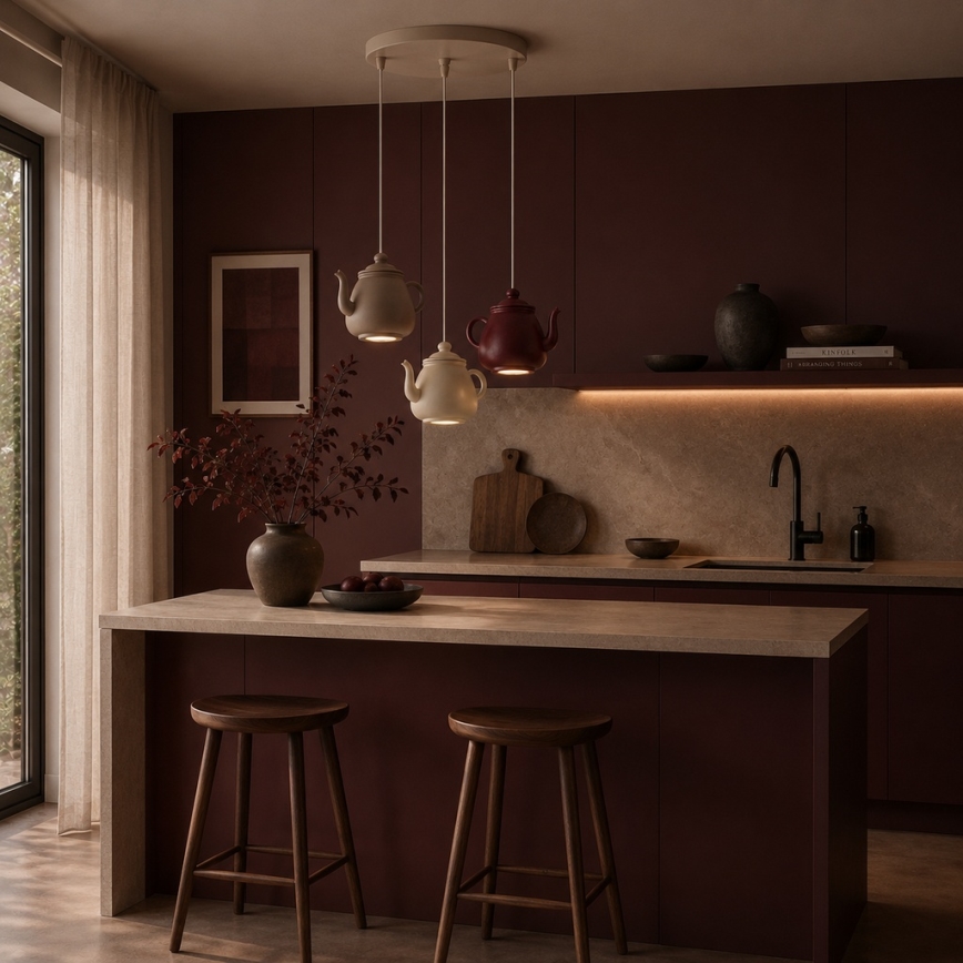Argon 6366 - Lustre suspenso em cabo KAMAL 3xGU10/5W/230V