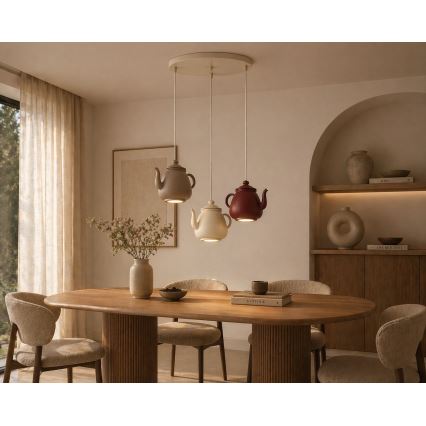Argon 6366 - Lustre suspenso em cabo KAMAL 3xGU10/5W/230V