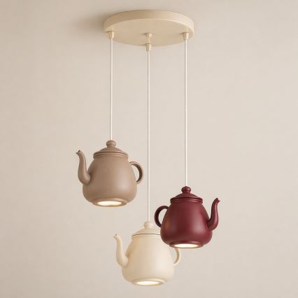 Argon 6366 - Lustre suspenso em cabo KAMAL 3xGU10/5W/230V