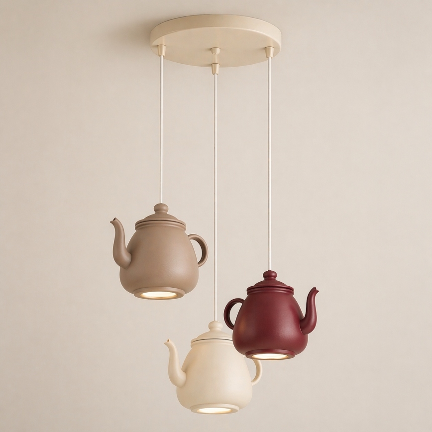 Argon 6366 - Lustre suspenso em cabo KAMAL 3xGU10/5W/230V
