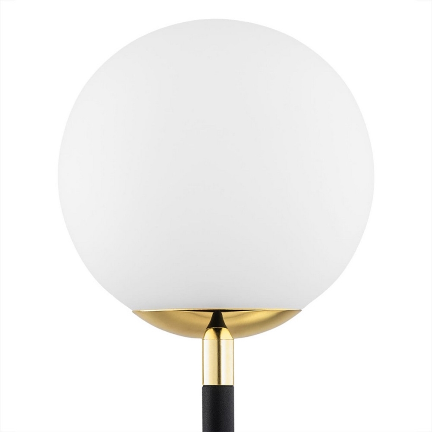 Argon 7072 - Candeeiro de mesa FERRONE 2xE14/7W/230V preto/branco/dourado