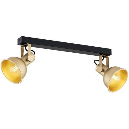 Argon 7144 - Foco LENORA 2xE14/7W/230V dourada/preto