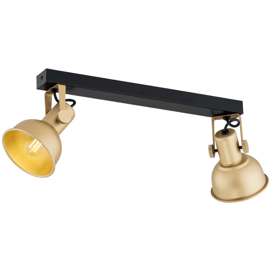 Argon 7144 - Foco LENORA 2xE14/7W/230V dourada/preto