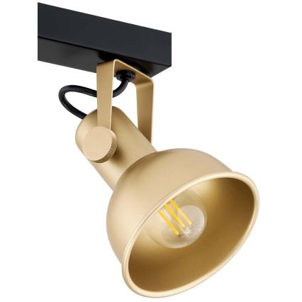 Argon 7144 - Foco LENORA 2xE14/7W/230V dourada/preto