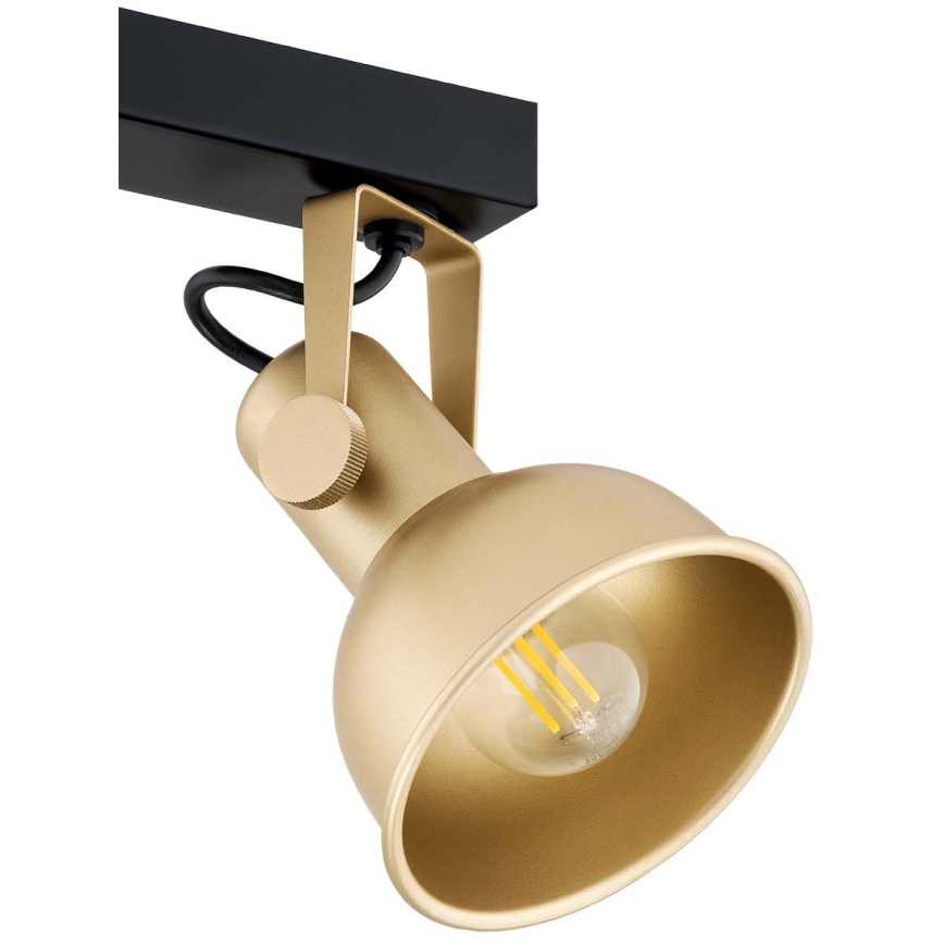 Argon 7144 - Foco LENORA 2xE14/7W/230V dourada/preto