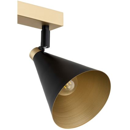 Argon 7147 - Foco LUCINDA 2xE14/7W/230V preto/dourada