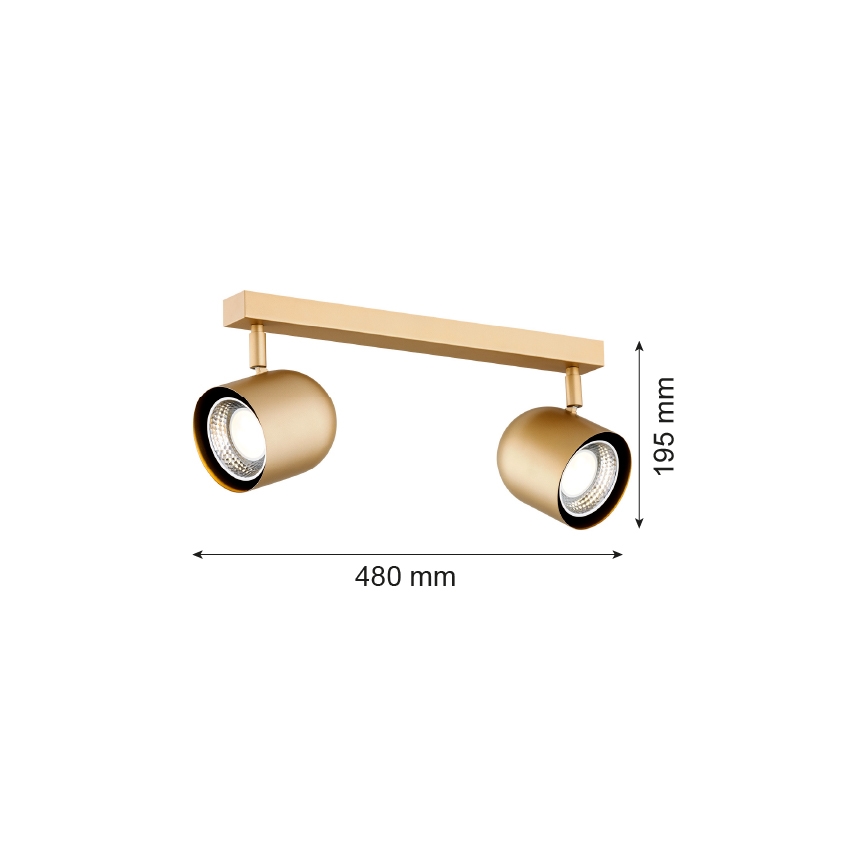 Argon 7150 - Foco ISOLA 2xGU10/5W/230V