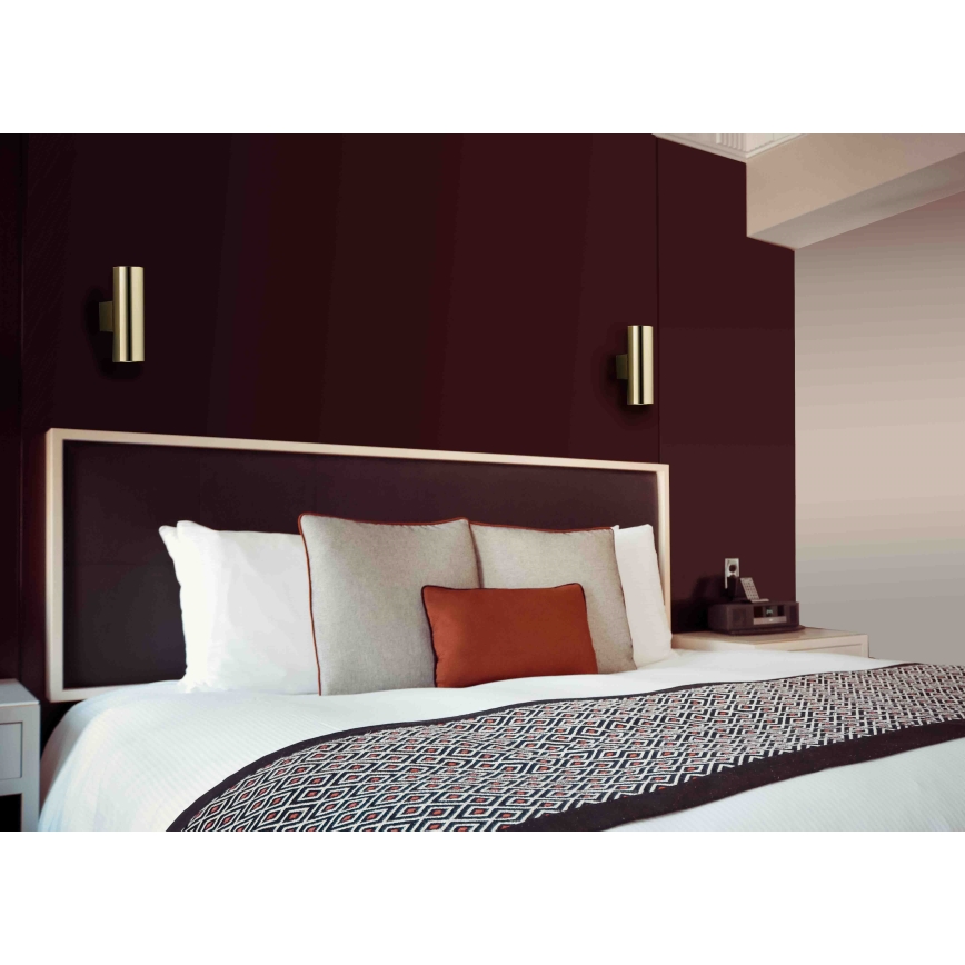 Argon 7178 - Iluminação de parede MITOS PLUS 2xGU10/5W/230V dourada