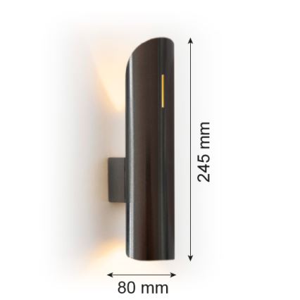 Argon 7232 - Iluminação de parede AKRON PLUS 2xG9/6W/230V