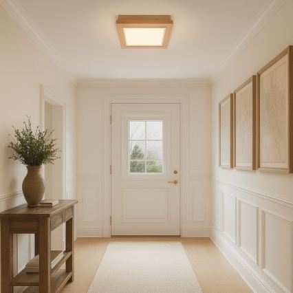 Argon 7267 - Candeeiro de tecto TABOR 2xE27/15W/230V 32x32 cm bege