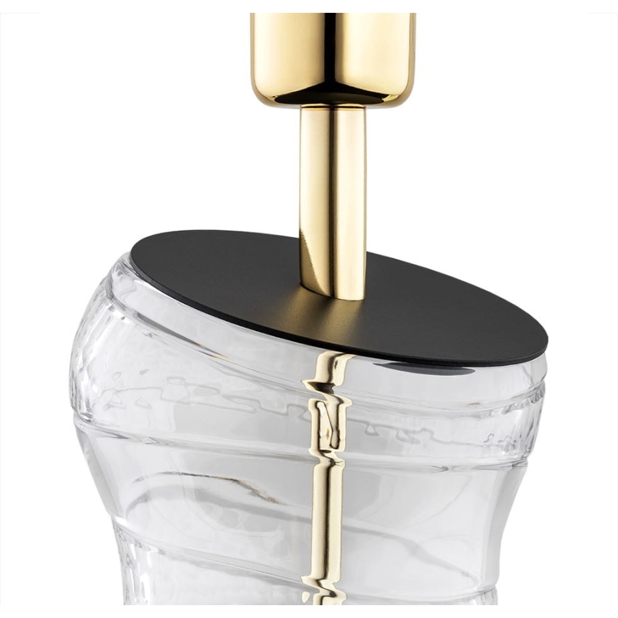 Argon 8036 - Candeeiro de mesa VENETO 1xE27/15W/230V branco/latão/preto