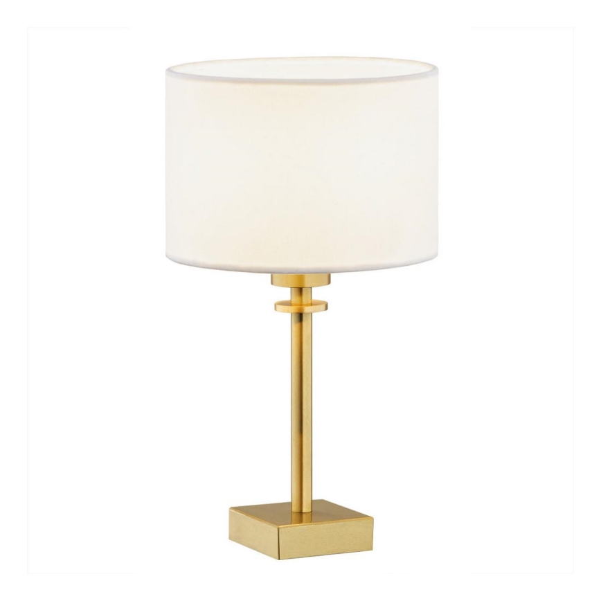 Argon 8047 - Candeeiro de mesa ABBANO 1xE27/15W/230V latão/branco