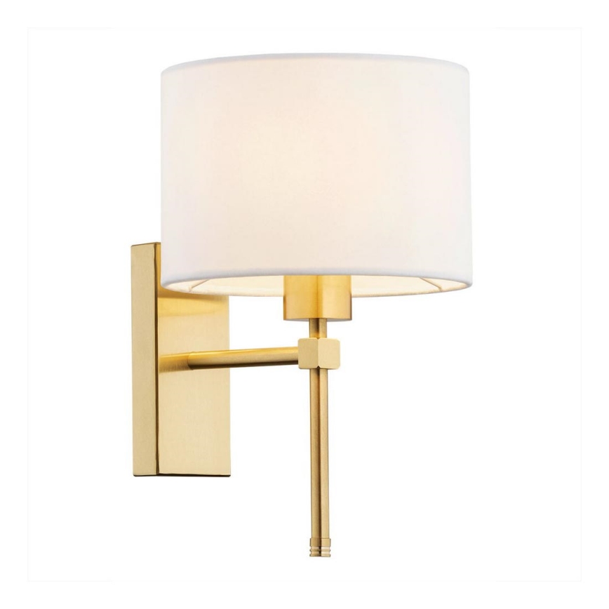 Argon 8048 - Candeeiro de parede ABBANO 1xE27/15W/230V latão/branco