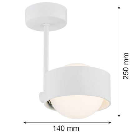 Argon 8058 - Candelabro suspenso MASSIMO PLUS 1xG9/6W/230V branco