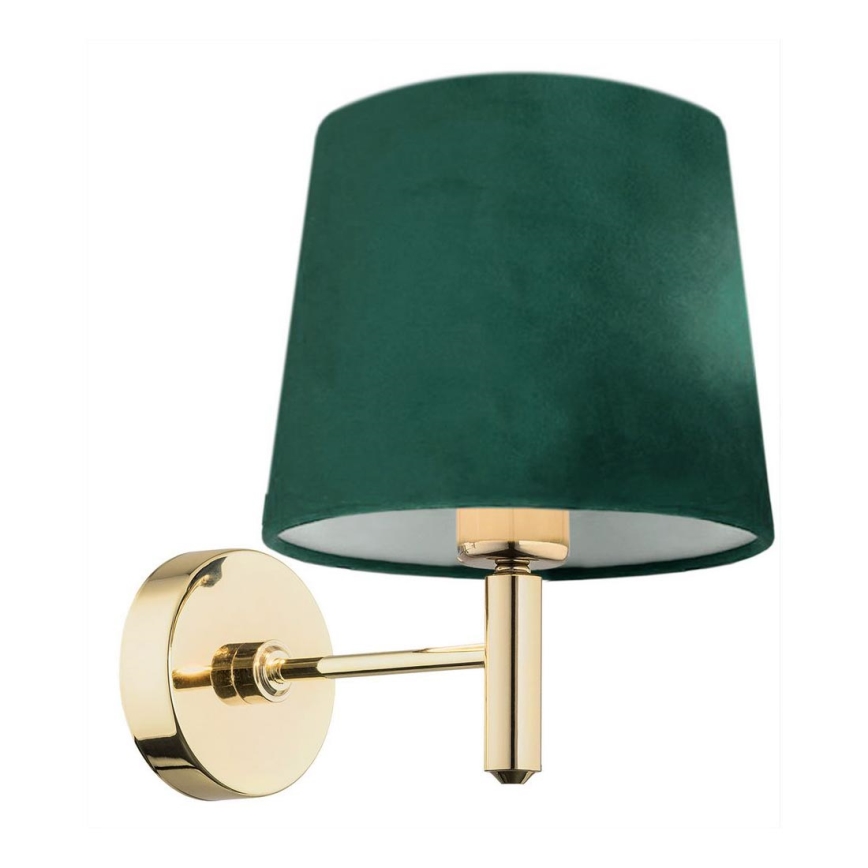 Argon 8105 - Candeeiro de parede PONTE 1xE27/15W/230V verde/latão