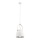 Argon 8280 - Candelabro suspenso LOGAN 1xE27/15W/230V diâmetro 20 cm branco