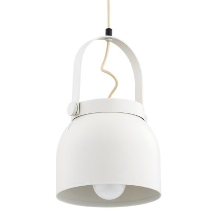 Argon 8280 - Candelabro suspenso LOGAN 1xE27/15W/230V diâmetro 20 cm branco