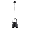 Argon 8281 - Candelabro suspenso LOGAN 1xE27/15W/230V diâmetro 20 cm preto