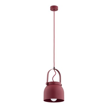 Argon 8282 - Candelabro suspenso LOGAN 1xE27/15W/230V diâmetro 20 cm vermelho