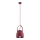 Argon 8282 - Candelabro suspenso LOGAN 1xE27/15W/230V diâmetro 20 cm vermelho