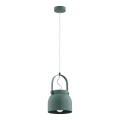 Argon 8283 - Candelabro suspenso LOGAN 1xE27/15W/230V diâmetro 20 cm verde