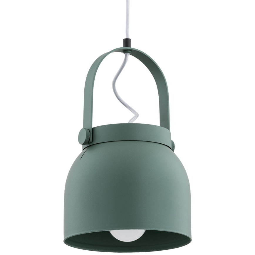 Argon 8283 - Candelabro suspenso LOGAN 1xE27/15W/230V diâmetro 20 cm verde