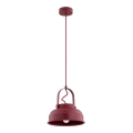 Argon 8286 - Candelabro suspenso DAKOTA 1xE27/15W/230V vermelho