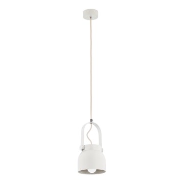 Argon 8290 - Candelabro suspenso LOGAN 1xE27/15W/230V diâmetro 14 cm branco