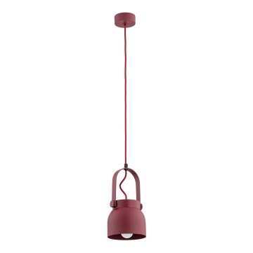 Argon 8292 - Candelabro suspenso LOGAN 1xE27/15W/230V diâmetro 14 cm vermelho