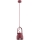 Argon 8292 - Candelabro suspenso LOGAN 1xE27/15W/230V diâmetro 14 cm vermelho