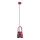 Argon 8292 - Candelabro suspenso LOGAN 1xE27/15W/230V diâmetro 14 cm vermelho