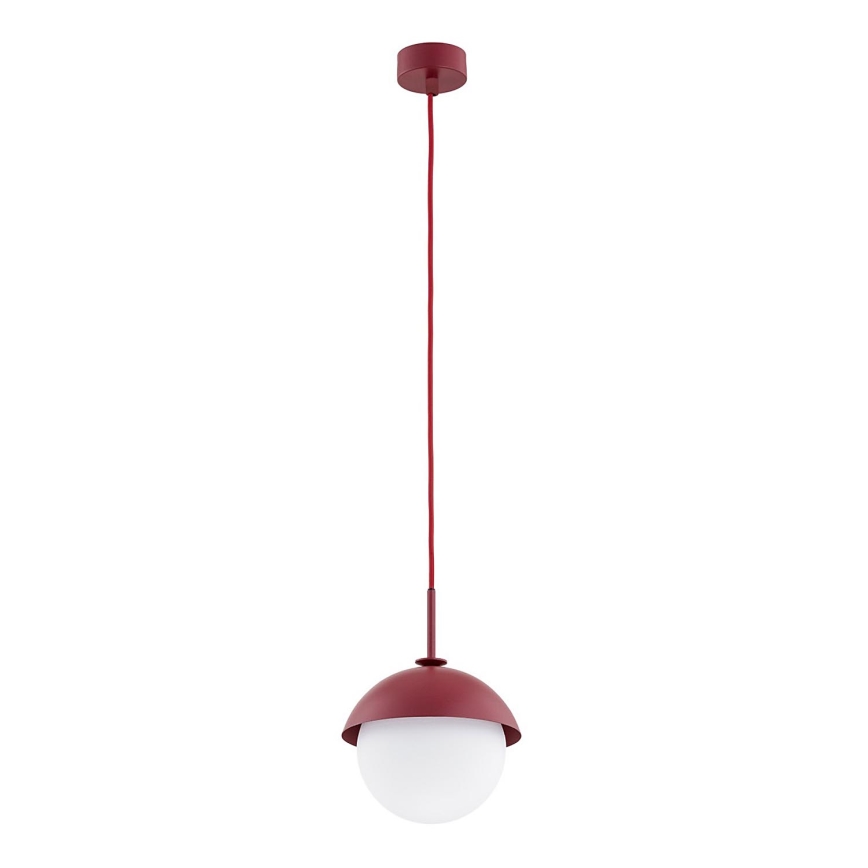 Argon 8296 - Candelabro suspenso CAPPELLO 1xE27/15W/230V vermelho