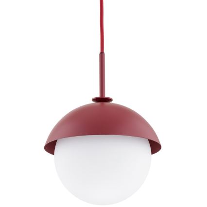 Argon 8296 - Candelabro suspenso CAPPELLO 1xE27/15W/230V vermelho