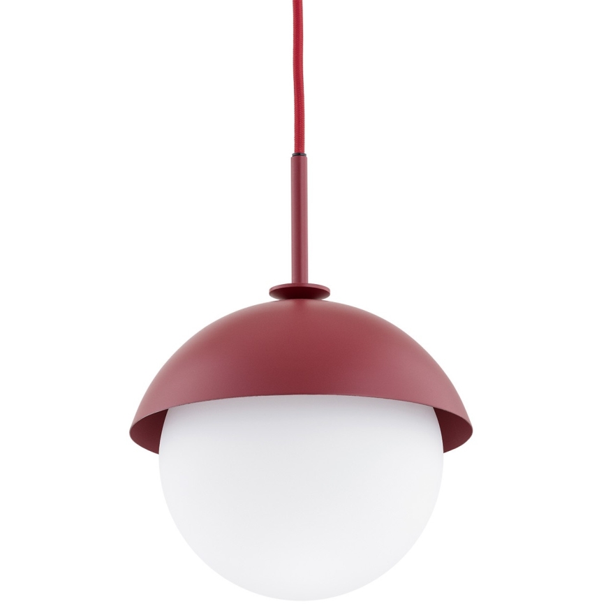 Argon 8296 - Candelabro suspenso CAPPELLO 1xE27/15W/230V vermelho