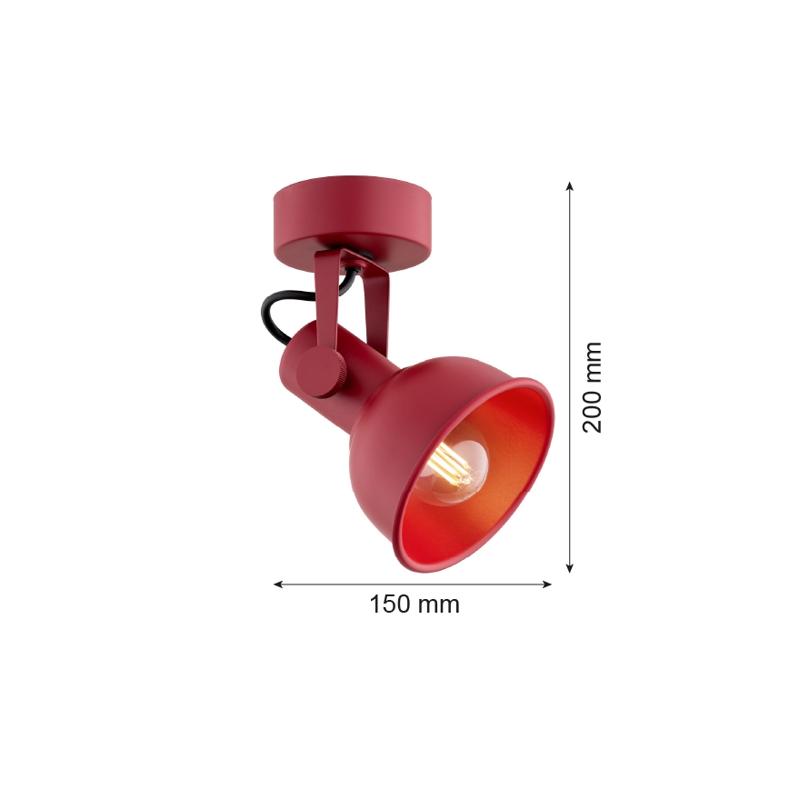 Argon 8298 - Foco LENORA 1xE14/7W/230V vermelho