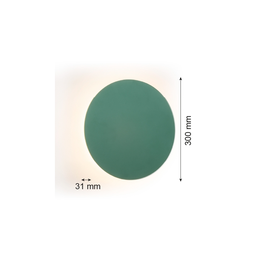 Argon 8325 - Iluminação de parede LED OREGON PLUS LED/6W/230V 3000K 30 cm verde