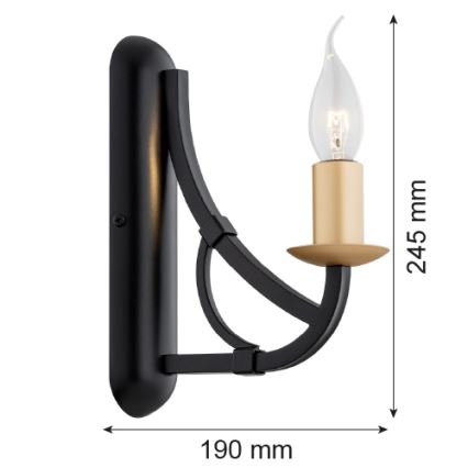 Argon 8355 - Iluminação de parede LORENZO 1xE14/7W/230V