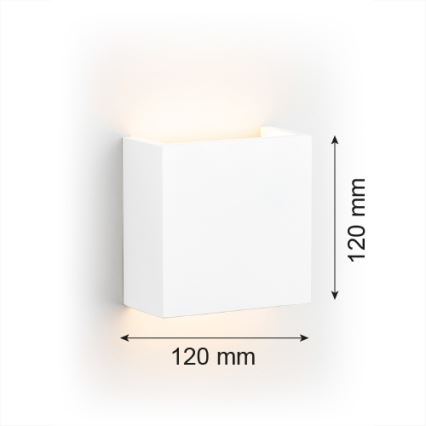 Argon 8358 - Iluminação de parede LED GENT LED/3,6W/230V 3000K branco