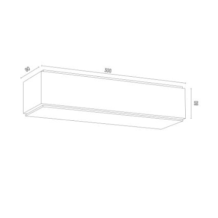Argon 8366 - Luminária de parede CARLSON 1xE27/15W/230V 30 cm preta