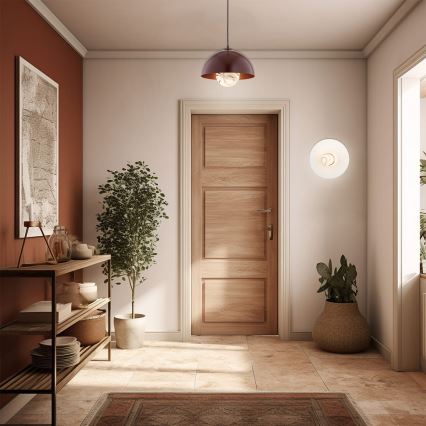 Argon 8444 - Candelabro suspenso PIAVA 1xE14/7W/230V alabastro castanho