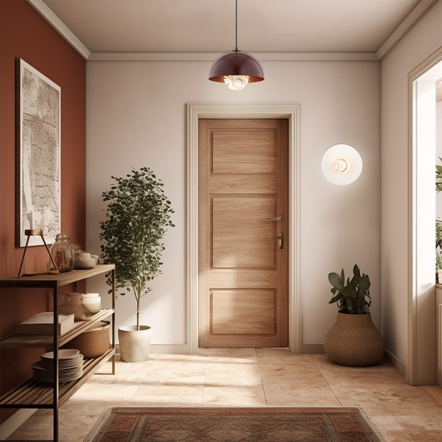 Argon 8444 - Candelabro suspenso PIAVA 1xE14/7W/230V alabastro castanho